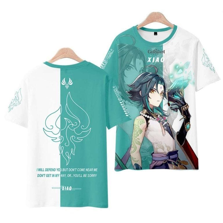 Genshin Impact, Xiao T-Shirt - Hakusuru Anime Clothing & Merch