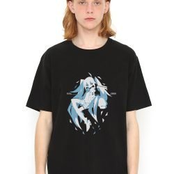 Hatsune Miku Fatal Error Black T Shirt Model