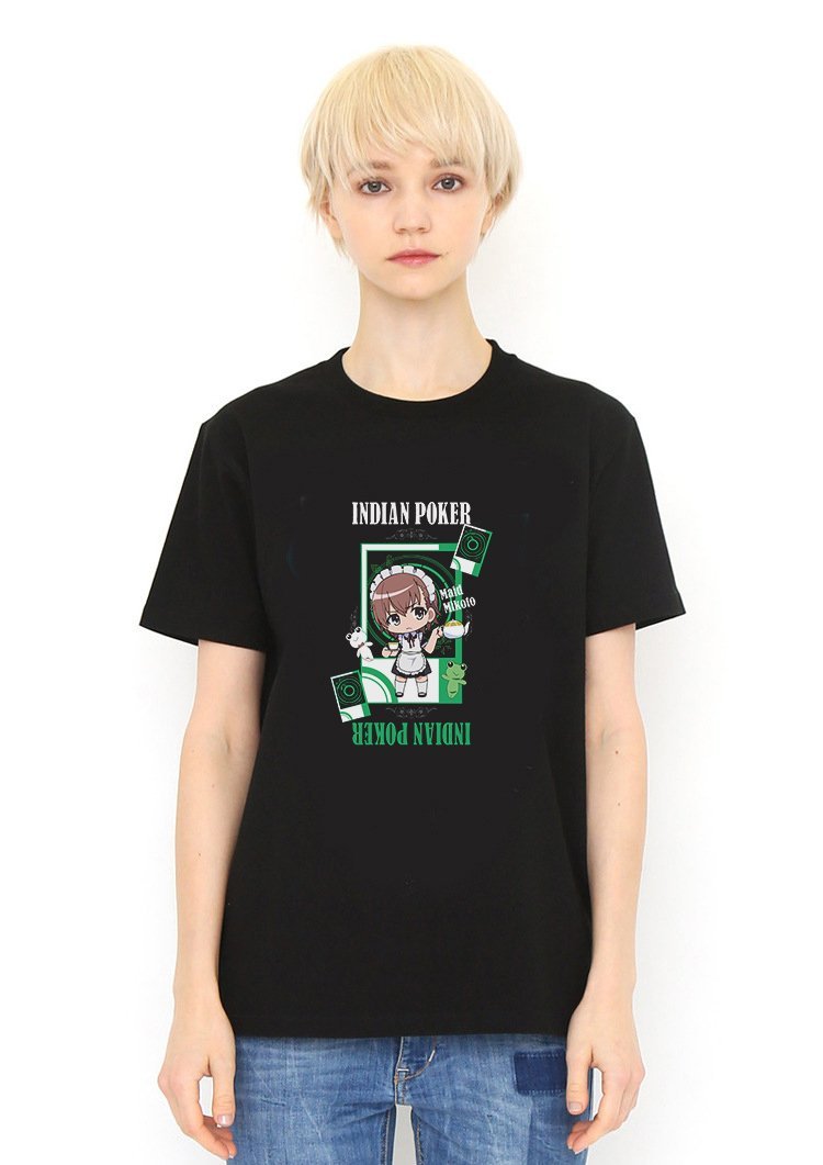 Indian Poker Misaka T Shirt Black Model