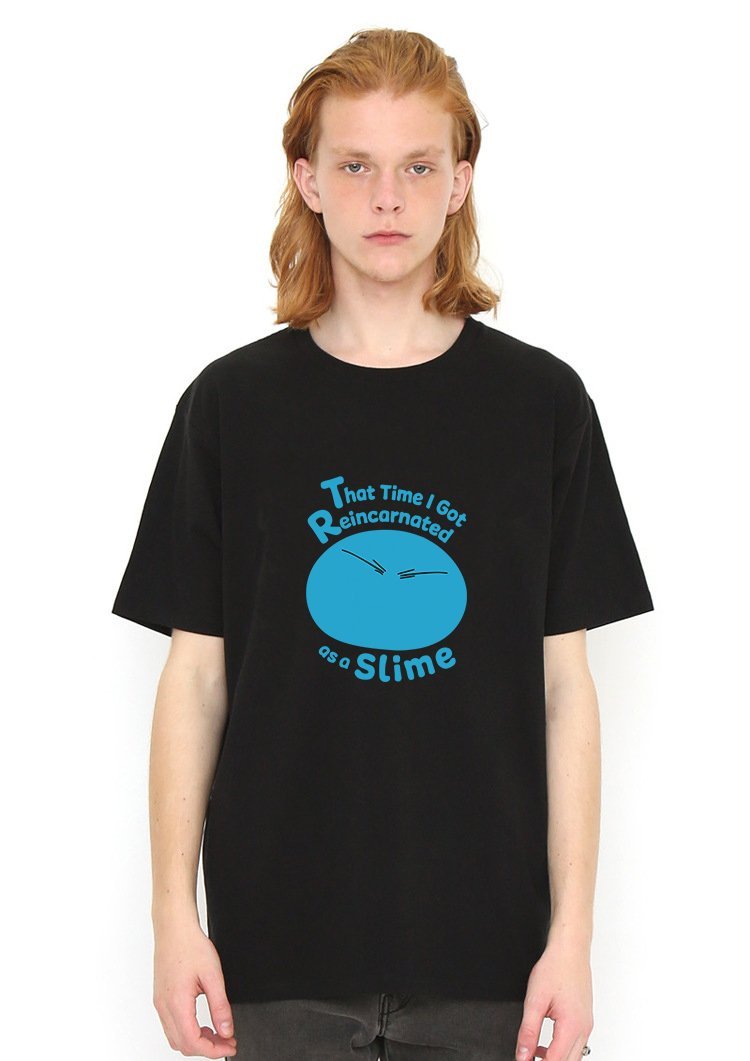 Reincarnated as a Slime T Shirt Black Model