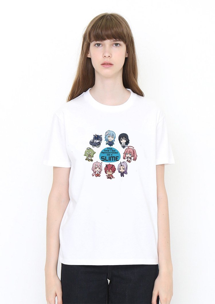 Slime Group T Shirt White Model