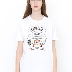 UMR Paradise T Shirt White Model