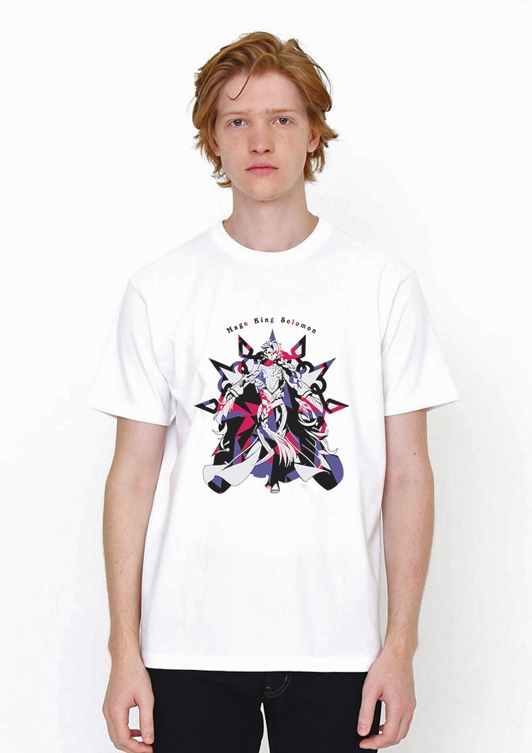 FGO Mage King Solomon White T Shirt Model