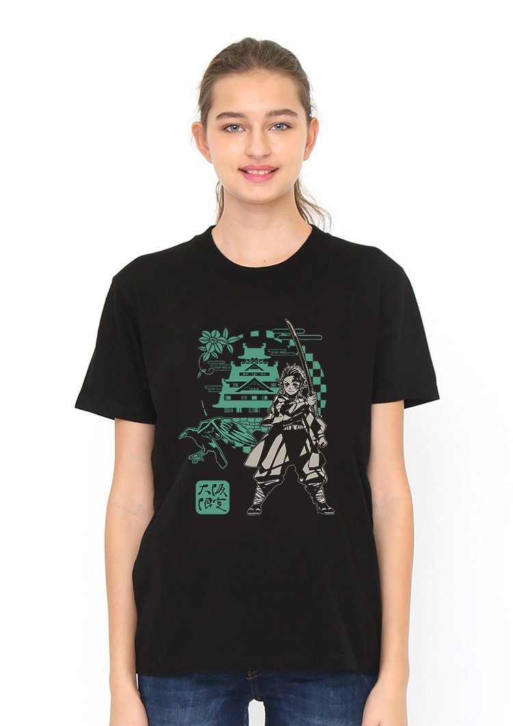 Tanjiro Black 2 T Shirt Model