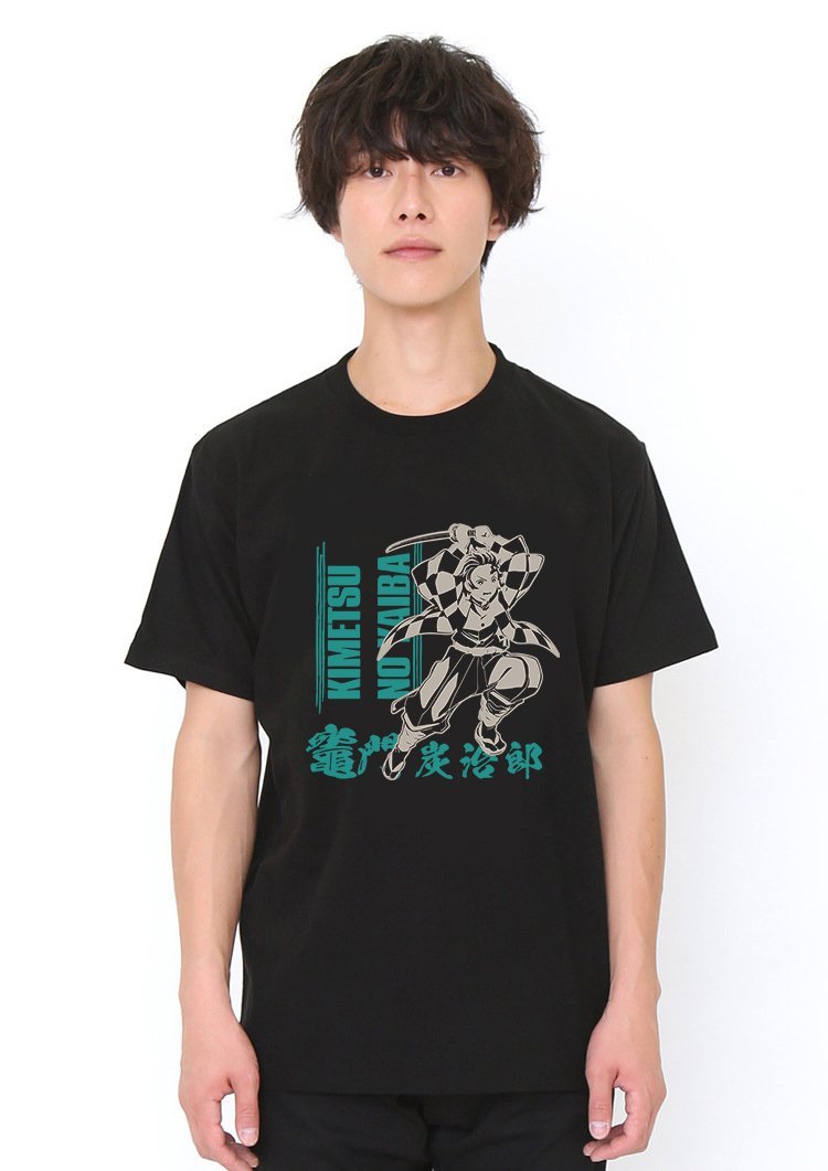 Tanjiro Black T Shirt Model