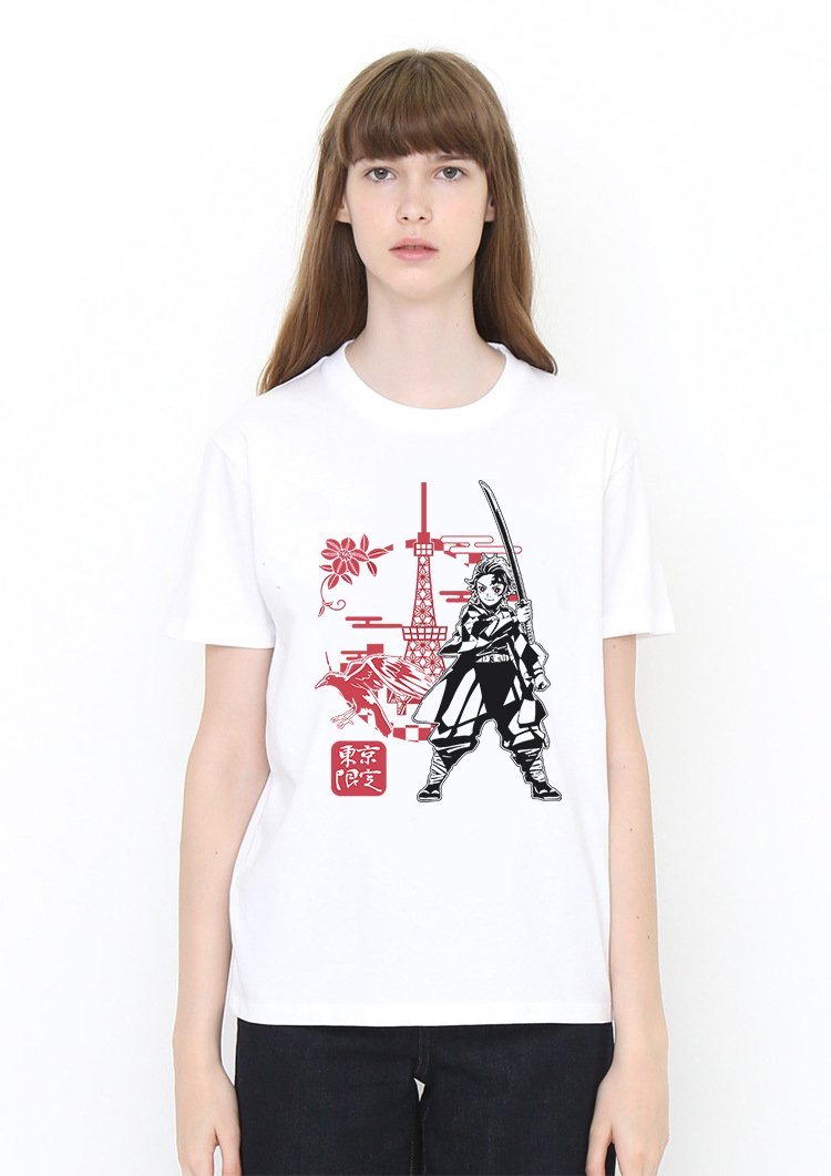 Tanjiro White 1 T Shirt Model