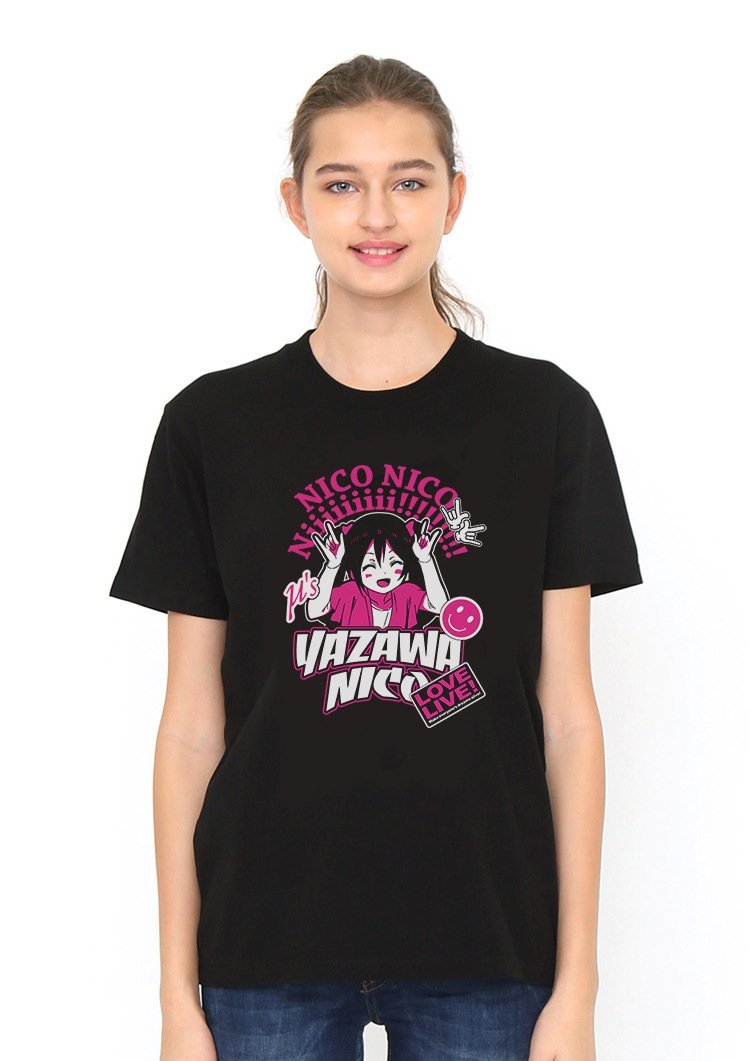 Yazawa Nico T Shirt Black Model