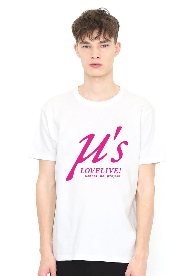 us on White T Shirt Model