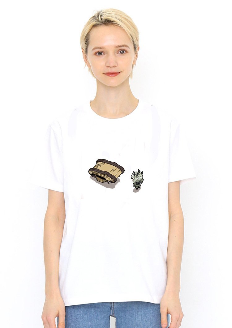 Anchovy Tank White T Shirt Model