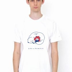 Anya and Bond White T Shirt Model