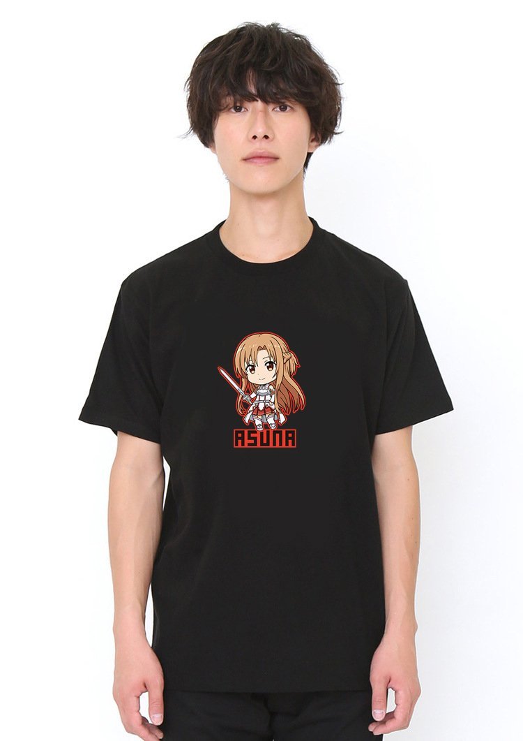 Asuna Black T Shirt Model