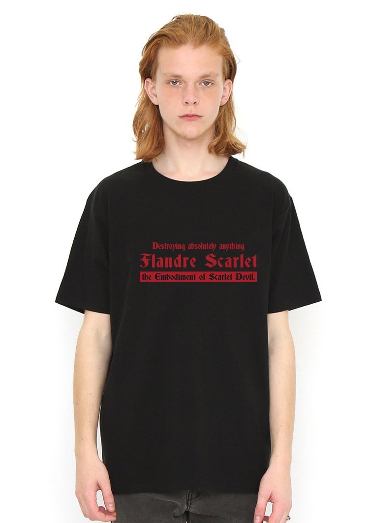 Flandre Scarlet Black T Shirt Model