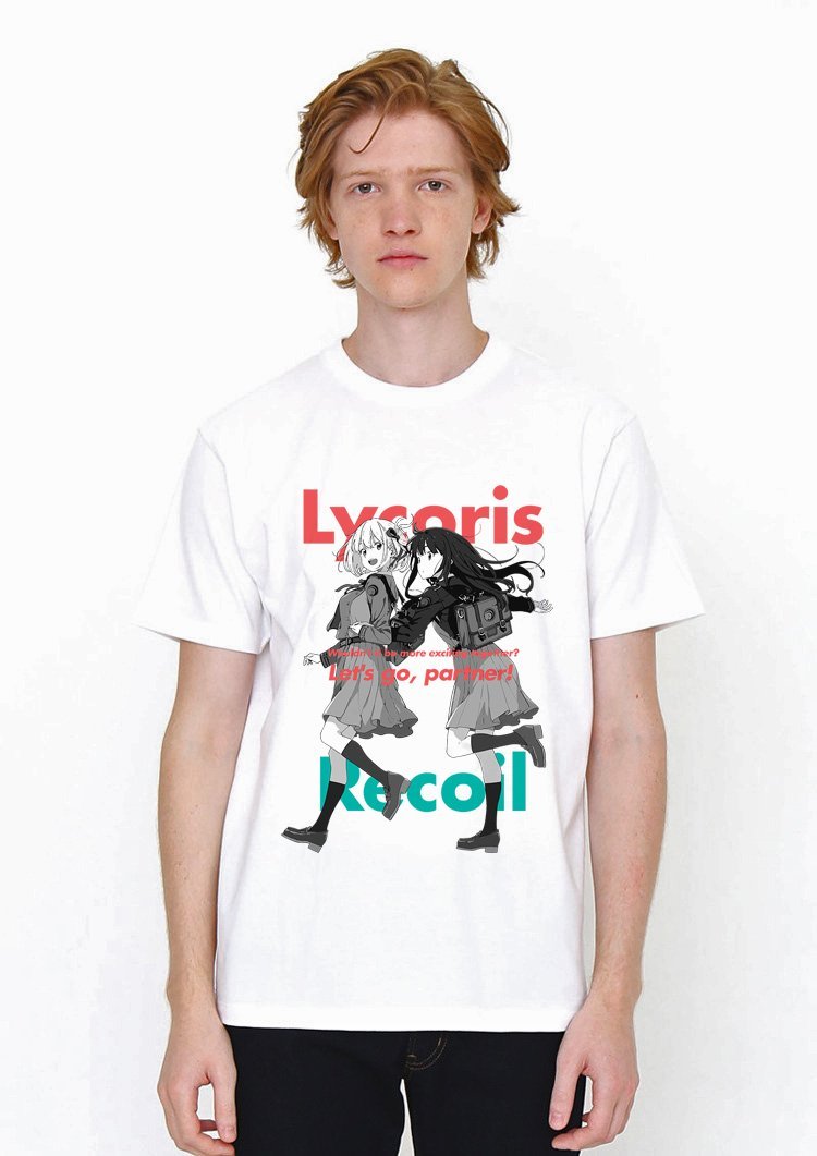 Lycoris Recoil White T Shirt Model