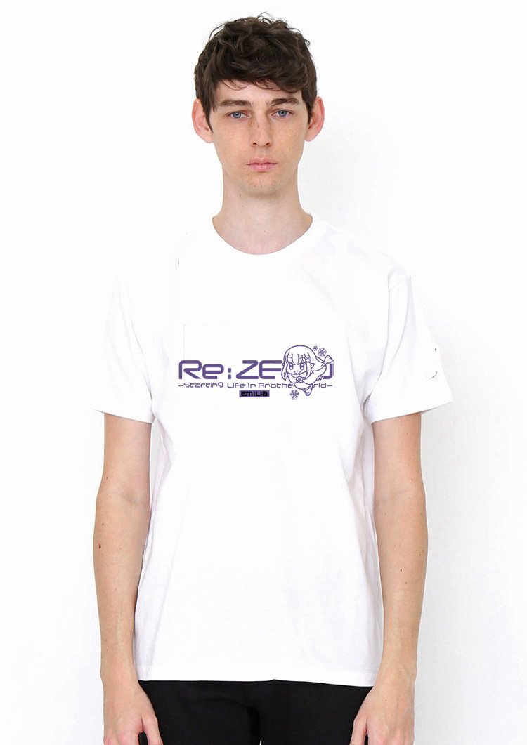 ReZero Emilia White T Shirt Model