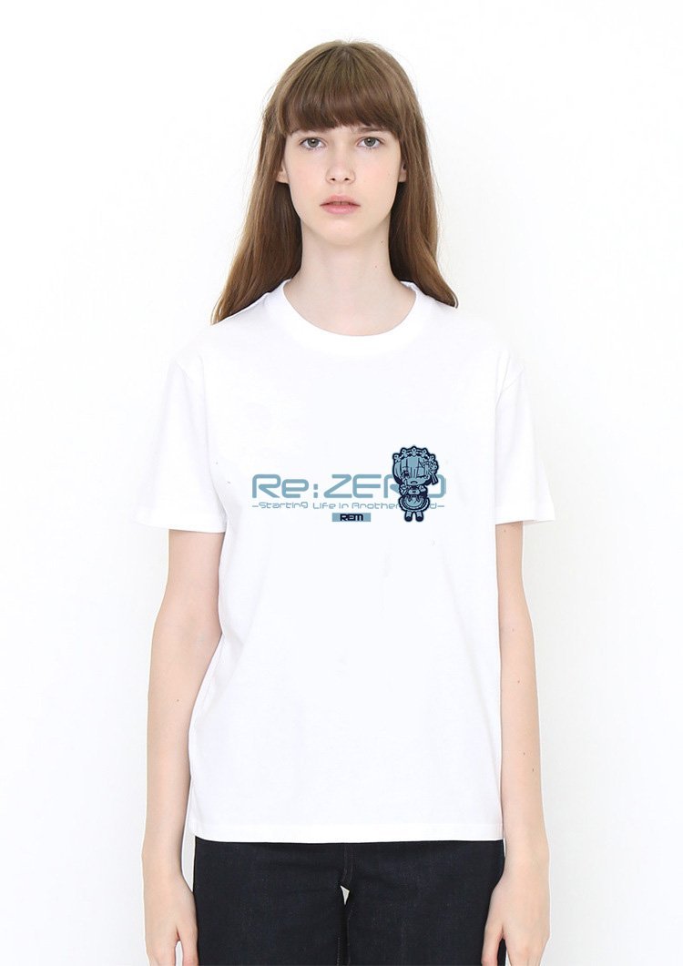 ReZero Rem White T Shirt Model