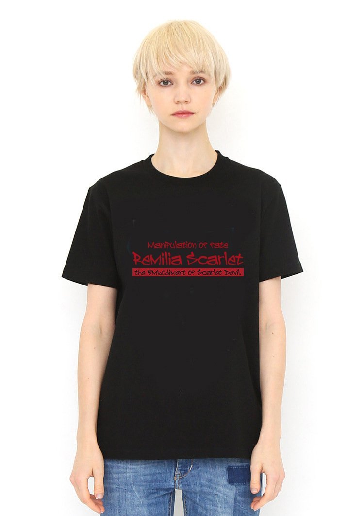 Remilia Scarlet Black T Shirt Model