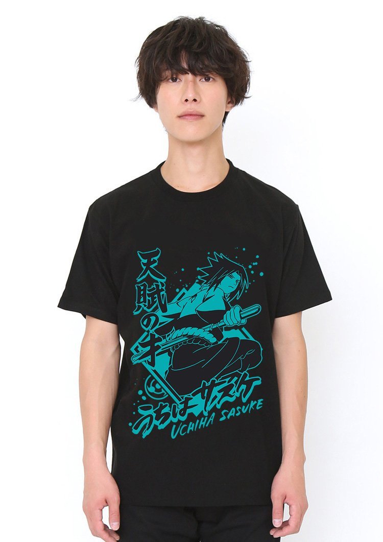 Uchiha Sasuke Black T Shirt Model