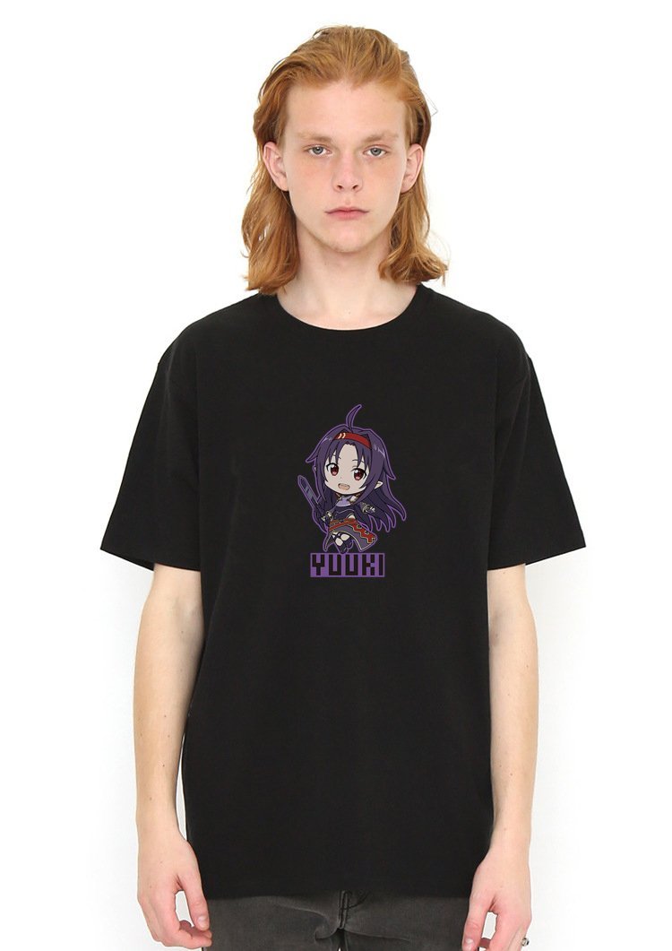 Yuuki Black T Shirt Model