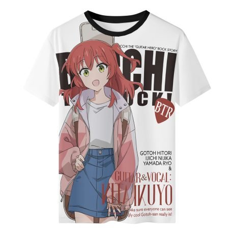 Bocchi the Rock! Full Graphic T-Shirt,  Ikuyo Kita