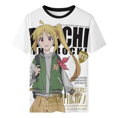 Bocchi the Rock! Full Graphic T-Shirt, Nijika Ijichi