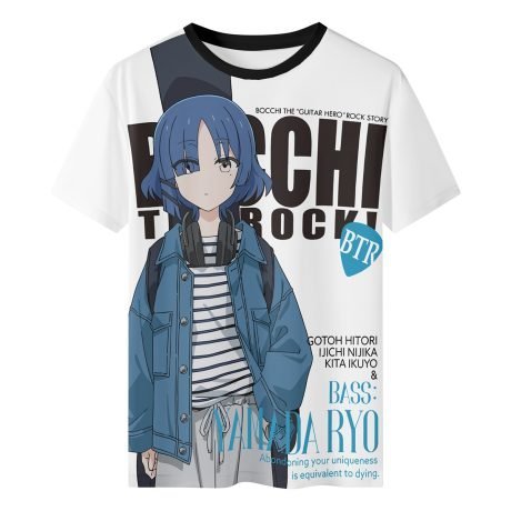 Bocchi the Rock! Full Graphic T-Shirt, Ryo Yamada