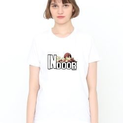 Indoor Camping White T Shirt Model