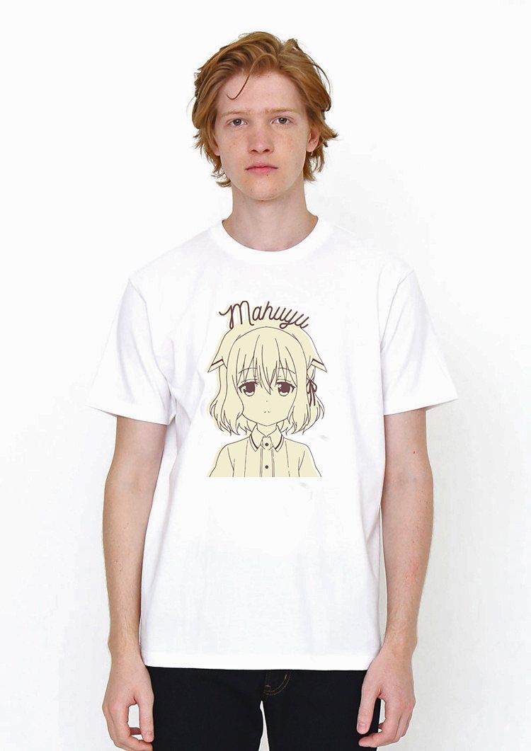 Mafuyu White T Shirt Model