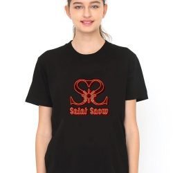 Love Live Sunshine Saint Snow Black T Shirt Model