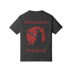 Samurai Sword T Shirt Black Back