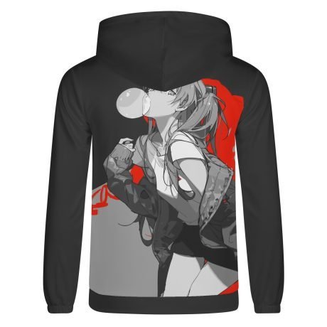 Evangelion Zip-up Hoodie Asuka - Image 2