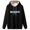 K On Logo Hoodie Black