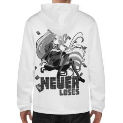 Never Loses Zip Hoodie Model