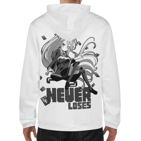 No Game No Life, Never Loses Zip-up Hoodie - Image 3