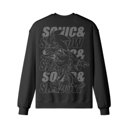 Sonic and Shadow Sweatshirt Black Back