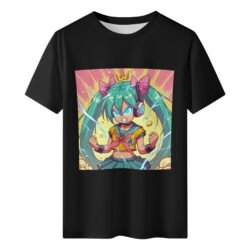 Miku Super Saiyan 2 T Shirt Black