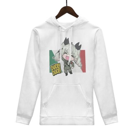 Girls und Panzer Hoodie, Anchovy Duce Duce