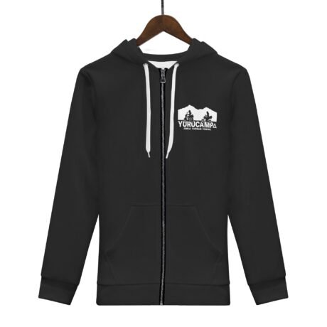 Yuru Camp Zip-up Hoodie, BariBari Touring - Image 2