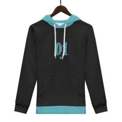 Cyan Miku Hoodie Front