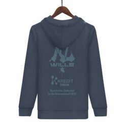 WILLE Blue Hoodie Back