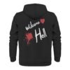 Welcome Hell Zip Hoodie Back