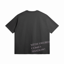 Heavyweight T Shirt 80s Keqing Black Back