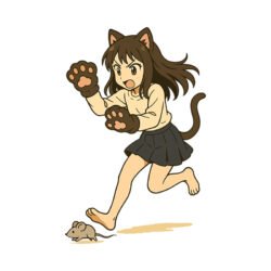 Chasing Mouse Art Preview