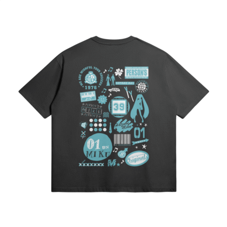 Hatsune Miku Heavyweight T-Shirt - Image 2