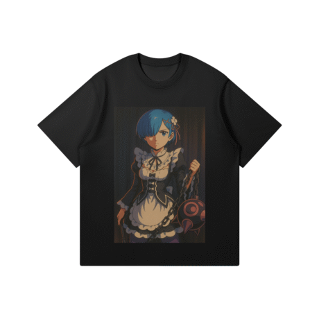 Re:Zero T-Shirt, 80s anime style Rem