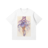 Genshin Impact, Keqing Watercolor Anime T-Shirt
