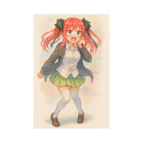 Quintessential Quintuplets Watercolor Anime T-Shirt, Nakano Nino - Image 2