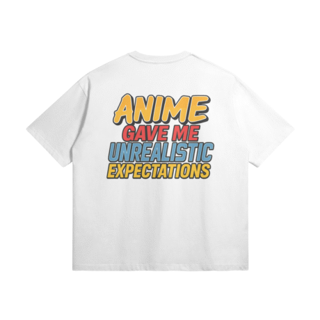 Otaku Zone, Anime Gave Me Unrealistic Expectations, Oversized T-Shirt - Image 2