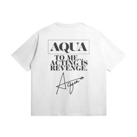 Oshi no Ko, Aqua Hoshino Oversized T-Shirt – Acting Is Revenge Edition - Image 2