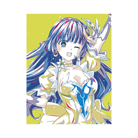 Date A Live Miku, Oversized Cotton Anime T-Shirt - Image 2