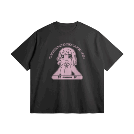 Nijiyon Oversized Cotton Anime T-Shirt, Ayumu